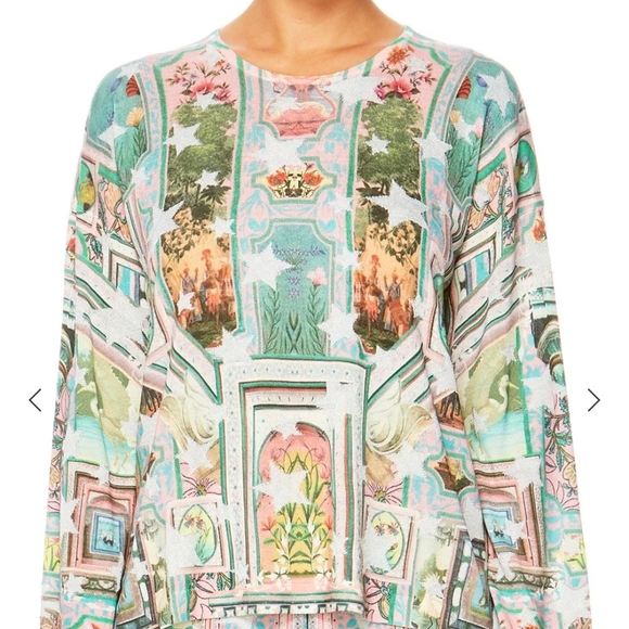 Camilla Printed Belle Sleeve Jumper Nwt Size XL - Picture 5 of 14